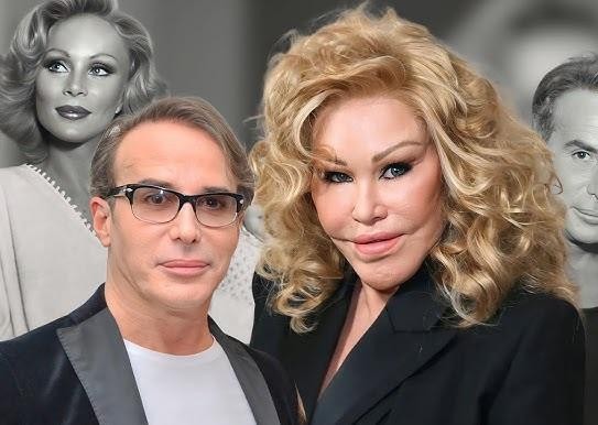 Ujęcie Jocelyn Wildenstein w stylu paparazzi, ukazujące jej charakterystyczne rysy twarzy podczas publicznego wystąpienia, podkreślające medialne zainteresowanie i jej śmiały styl.